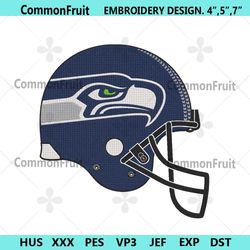 seattle seahawks football helmet logo machine embroidery