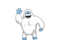 abominable snowman rudolph say hi svg, dxf eps pdf png, cricut, cutting file, vector, clipart