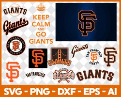 san francisco giants mlb svg cut files baseball clipart bundle