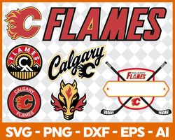 calgary flames bundle svg, bundle nhl hockey svg, nhl hockey svg, sport svg, nhl svg