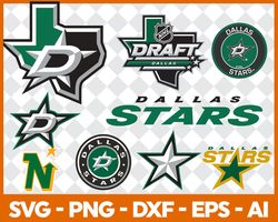 dallas stars bundle svg, bundle nhl hockey svg, nhl hockey svg, sport svg, nhl svg