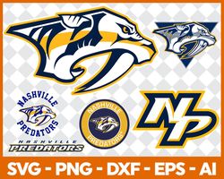 nashville predators bundle svg, bundle nhl hockey svg, nhl hockey svg, sport svg, nhl svg