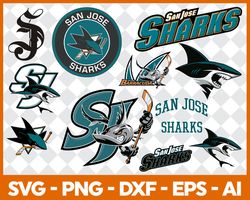 san jose sharks bundle svg, bundle nhl hockey svg, nhl hockey svg, sport svg, nhl svg