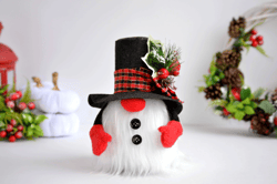 scandinavian christmas  snowman gnome