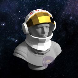 diy astronaut helmet 3d model template papercraft pdf