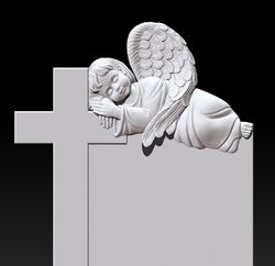 3d stl model for cnc file sleeping angel