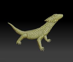 3d model stl file lizard for cnc router and 3d printing