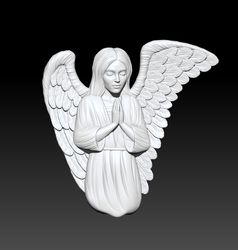 3d model stl file tombstone praying angel for cnc router aspire artcam engraver carving milling