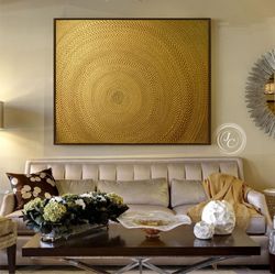 gold abstract wall art glittery golden painting textured art on canvas abstract painting above bed decor