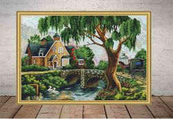 nature cross stitch pattern pdf, modern cross stitch