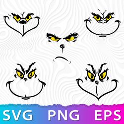 grinch face svg