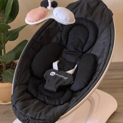 monochrome black 4moms mamaroo insert, mamaroo newborn cushion replacement balls, rockaroo infant padded liner