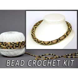 Bead crochet kit earrings, Adult craft kit, Seed bead kit, p - Inspire  Uplift