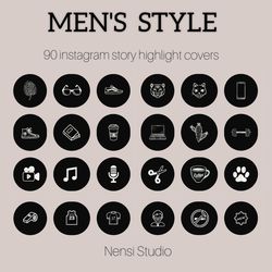 90  mens lifestyle black and white icons for your beautiful instagram. style mens instagram highlight covers.