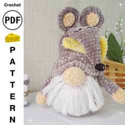 crochet pattern mouse gnome