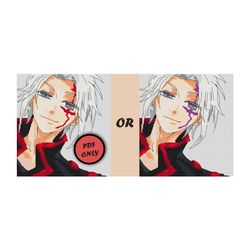 Anime cross stitch pattern Chainsaw Man Pochita Denji PDF - Inspire Uplift  in 2023