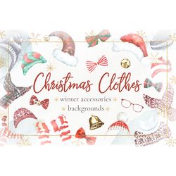 christmas clothes.winter clipart