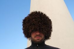 habib khabib nurmagomedov papakha  sheepskin fur