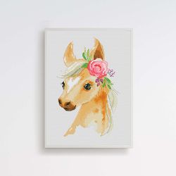 horse cross stitch, cross stitch, cross stitch pattern, animal cross stitch, farm cross stitch, counted cross stitch