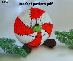 crochet christmas candy, crochet pattern pdf