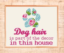 Dog cross stitch pattern Modern quote cross stitch Funny dog lover gift Dog owner gift Pet cross stitch