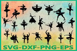 ballet svg files, ballet silhouettes, ballerina svg