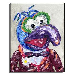 gonzo muppet poster, gonzo muppet print on paper, gonzo muppet wall art, gonzo muppet wall art,