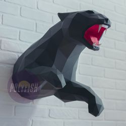 diy panther 3d model template papercraft pdf