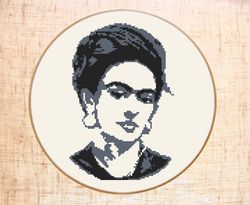 frida cross stitch pattern modern embroidery frida kahlo cross stitch pdf