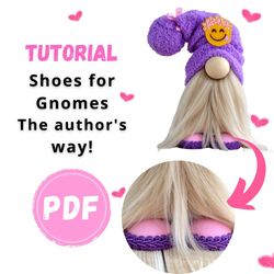 diy shoes for gnome, pdf gnome patterns, gnome pattern, norwegian gnome,  pattern gnome, nordic gnome pattern