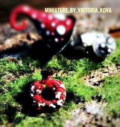 dollhouse miniature 1:12 magical amanita, fly agaric!