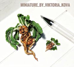 dollhouse miniature 1:12 big and small mandrake!