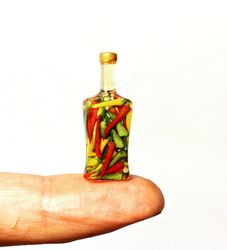 dollhouse miniature 1:12 pickled hot peppers!