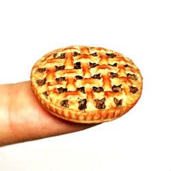 dollhouse miniature 1:12 meat pie! beautiful pie!