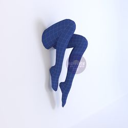 diy female legs 3d model template papercraft pdf