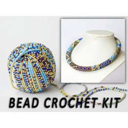 jewelry making kit anchor bracelet, bead crochet kit, adult - Inspire Uplift