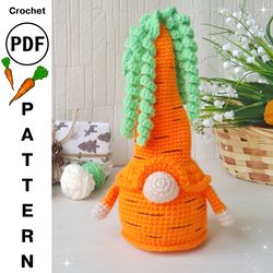 crochet pattern carrot gnome