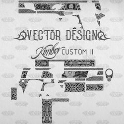 vector design kimber custom ll emiliano zapata and pancho villa