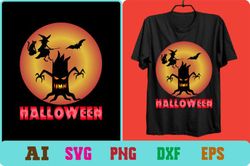 print graphics mock-ups halloween design t-shirt