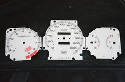 gauge faces overlay kit mugen style for honda civic ek ej 96-00 oem