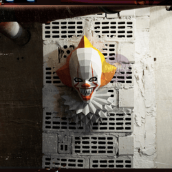 diy pennywise 2019 3d model template papercraft pdf