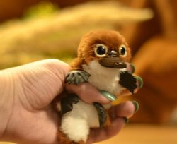 Tiny Platypus, ooak ,handmade gift, furry animal, kawaii plush, poseable doll ,black friday