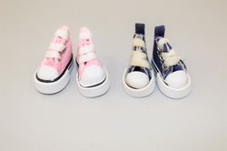 blythe shoes  - set of 2 –textile sneakers for blythe –  3.3 cm sole length - boots for obitsu11 – christmas gift