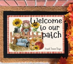 welcome to our patch, doormat template