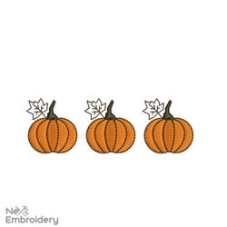 pumpkin season embroidery design, fall embroidery designs