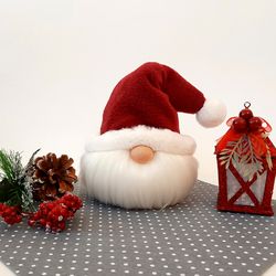 scandinavian christmas gnome, santa gnome, mrs claus gnome, swedish tomte, norwegian christmas decorations, stuffed