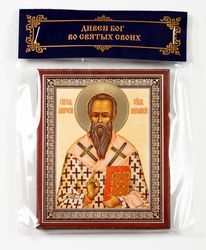 st ambrosius bishop of milan (mediolanum) icon compact size orthodox gift free shipping from the orthodox store