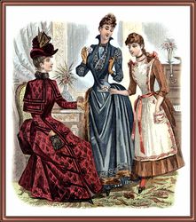 Digital | Cross Stitch Pattern | Victorian Lady | Victorian Fashion | PDF Counted Vintage Highly Detailed Stitch