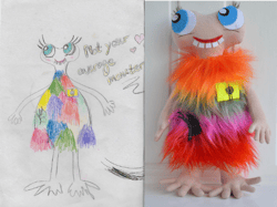 toys made according to children's drawings