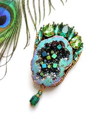 Druzy brooch, quartz brooch, quartz jewelry, stone brooch, druze brooch, gemstone brooch, brooch pin, chrystal brooch